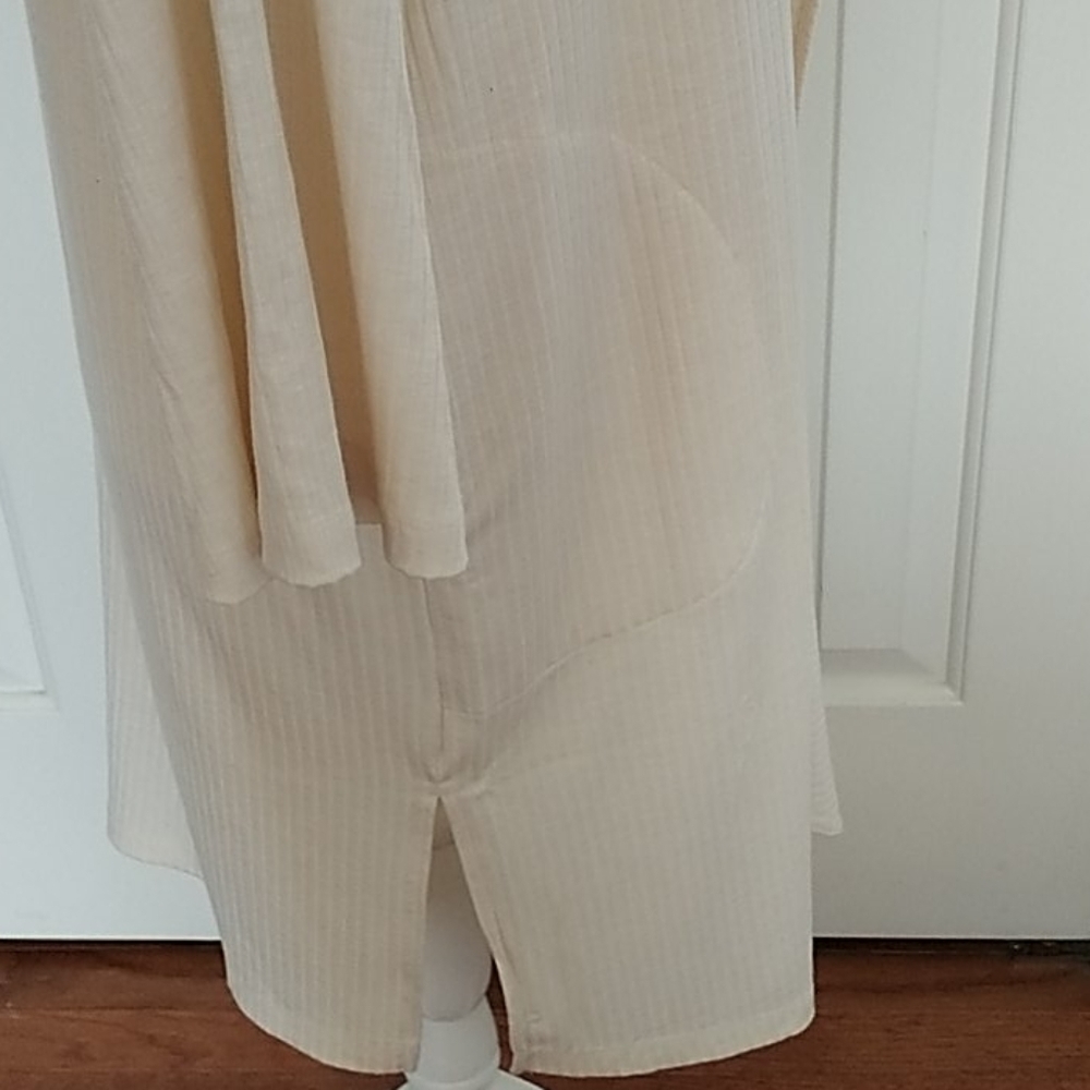 Bobeau Oatmeal Open Long Cardigan L - Picture 4 of 8